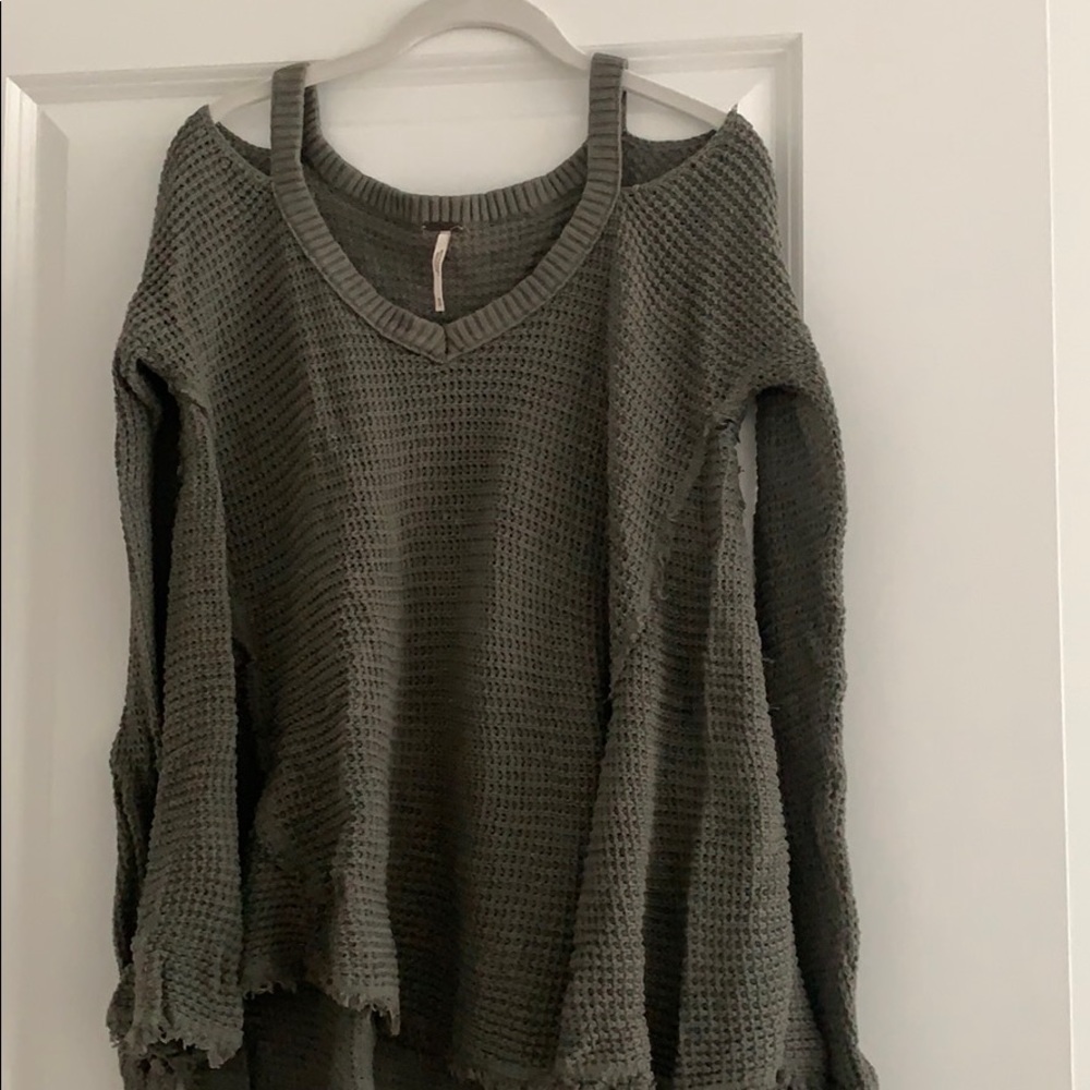 Free People Waffle Knit Sweater